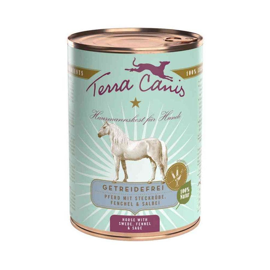 Terra Canis Grain-Free Alimento Umido Cavallo Con Rapa Finocchio E Salvia Per Cani Scatoletta 400g-1