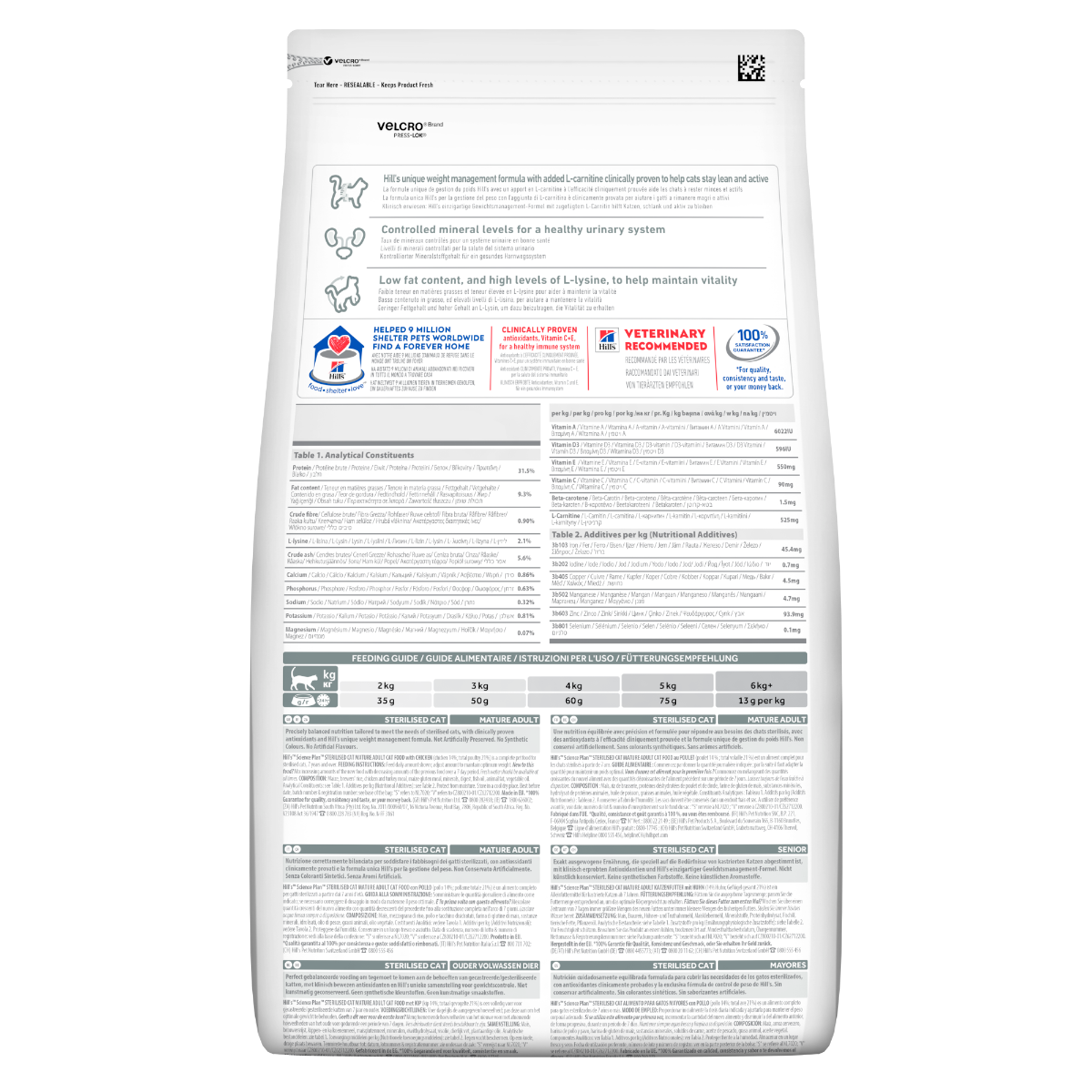 Hill's Science Plan Mature Adult 7+ Sterilised Cat Alimento Per Gatti Al Pollo Sacco 1,5kg-3