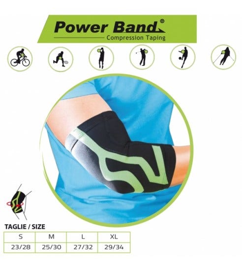 Orione Gomitiera Con Taping Integrato Power Band Nero XL-1