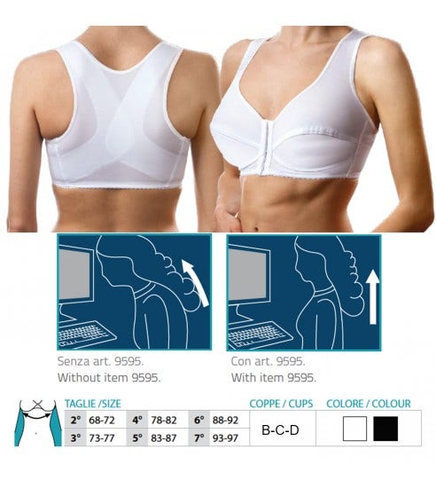 Orione Reggiseno Raddrizzaspalle B Nero Ref. 9595 Taglia 4-1