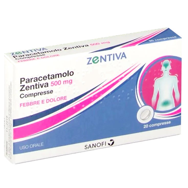 Paracetamolo Zentiva 20 Compresse 500mg-1