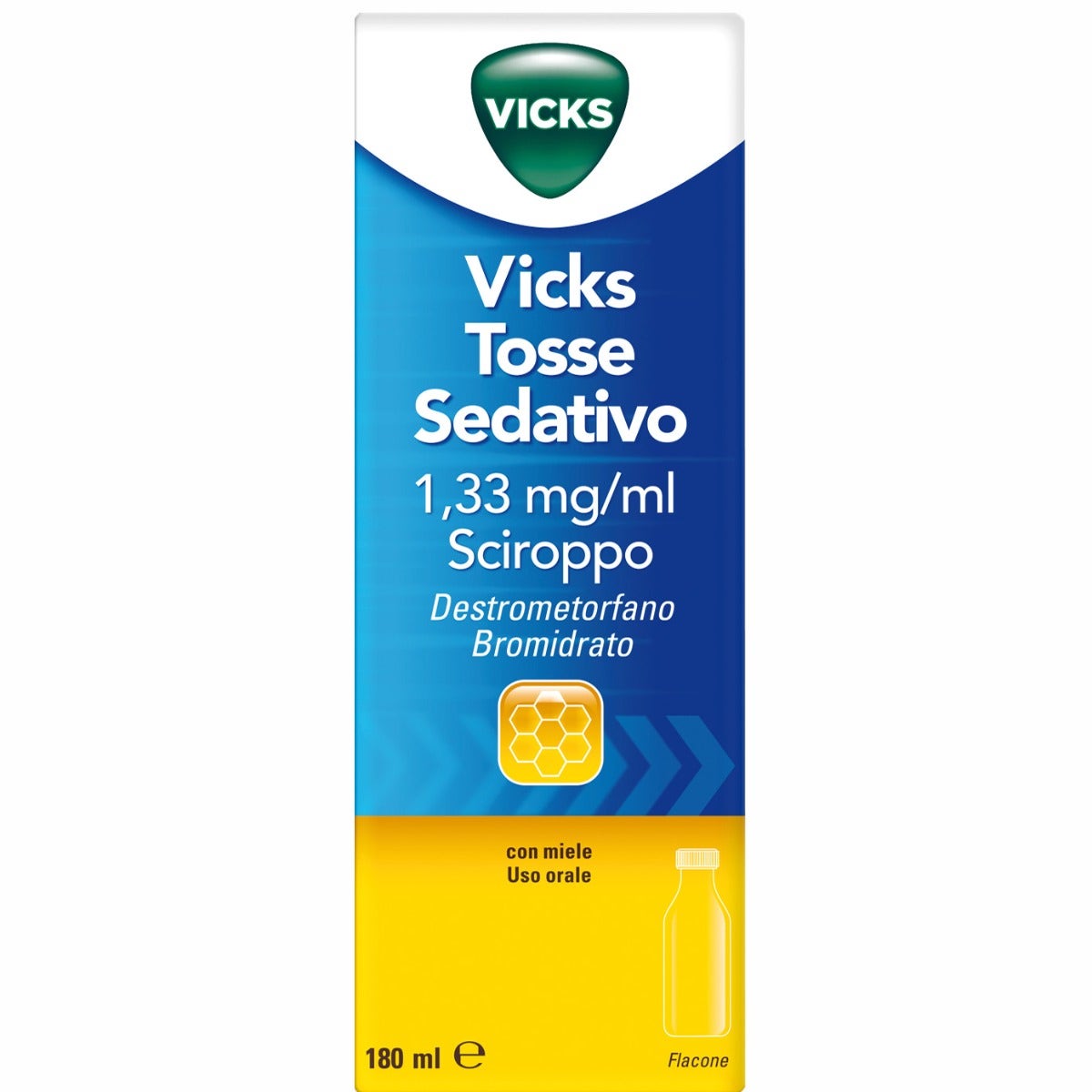 Vicks Tosse Sedativo 180ml Gusto Miele-2