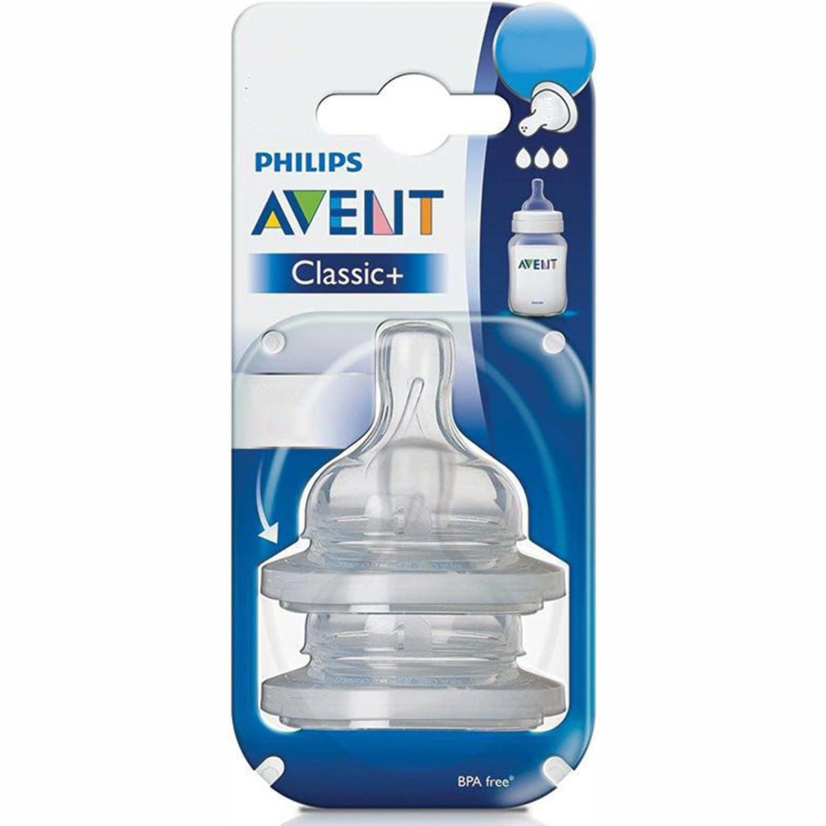 Avent Tettarella Flusso Lento 2 Fori 2 Pezzi-2