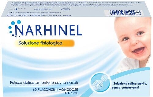 Narhinel Soluzione Fisiologica Per Aspiratore Nasale 60 Flaconcini da 5ml-1