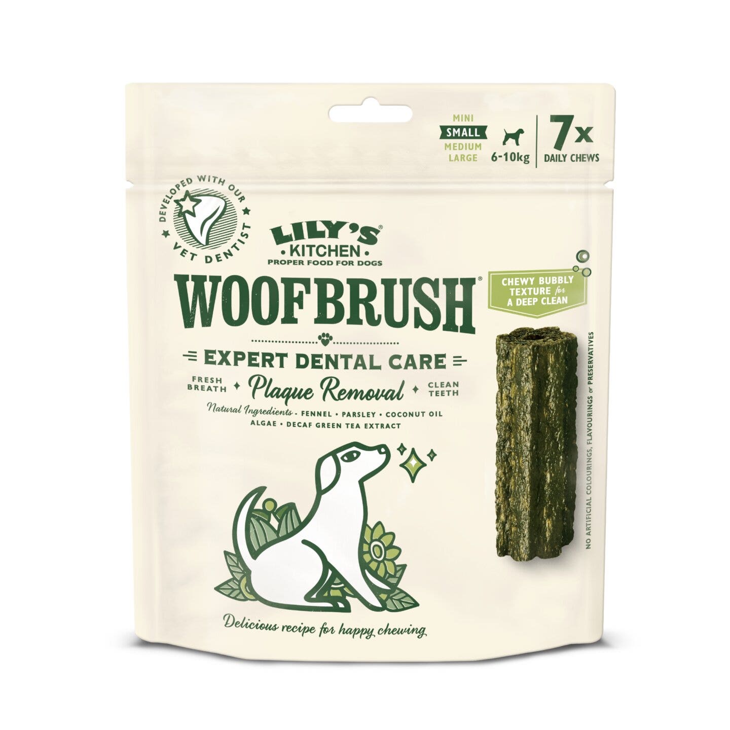 Lily's Kitchen Woofbrush Natural Dental Chew Small Multipack Dog 7x22g-1