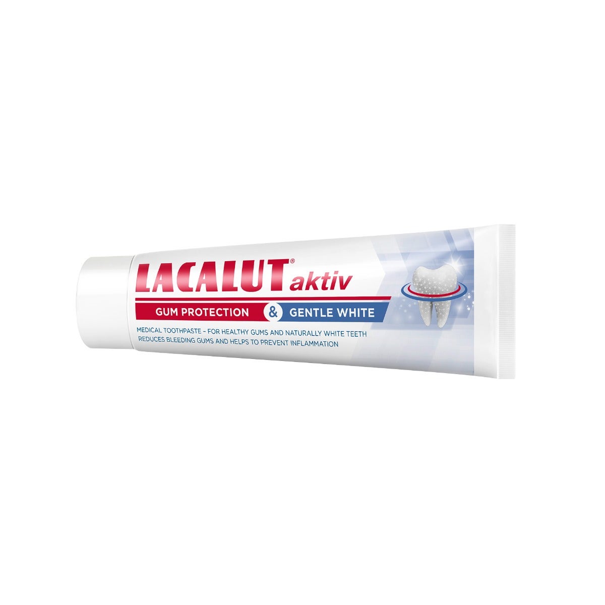 Lacalut Aktiv Dentifricio Protezione Gengivale Bianco Delicato 75ml-4