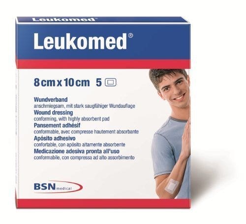 Leukomed Medicazione TNT 8x10cm 5 Pezzi-2