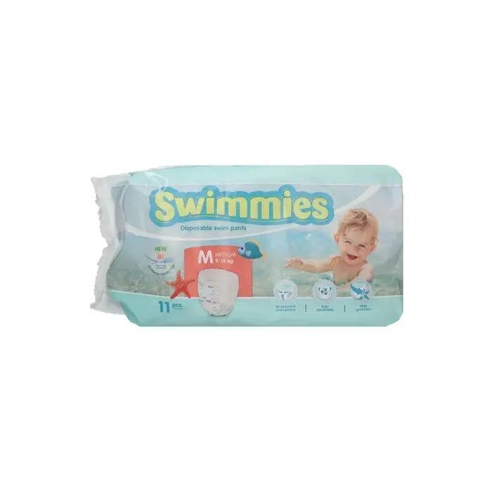 Swimmies Pants Sp Pannolino Costume Taglia Media 9/15kg 11 Pezzi-2