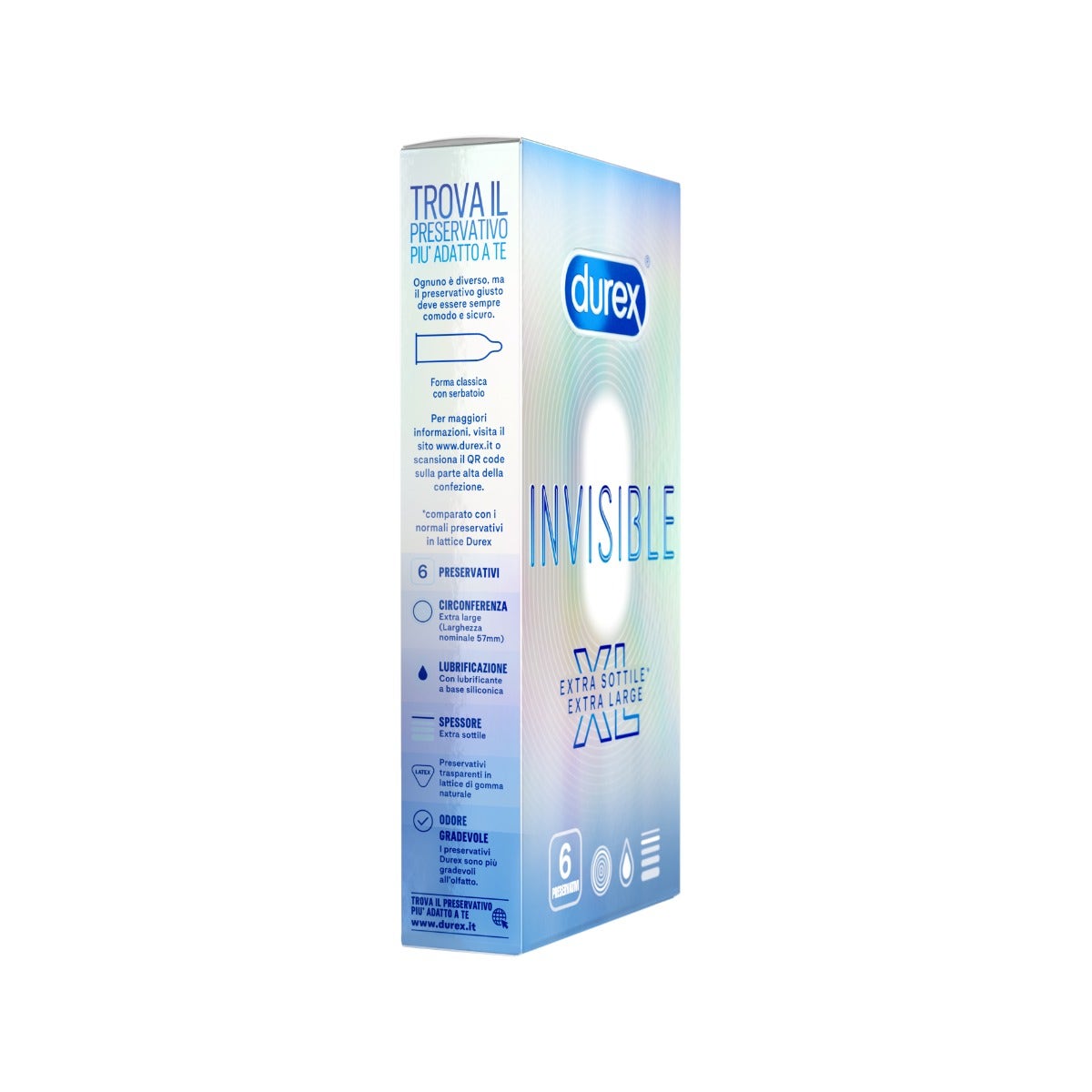 Durex Invisible XL Profilattico 6 Pezzi-16