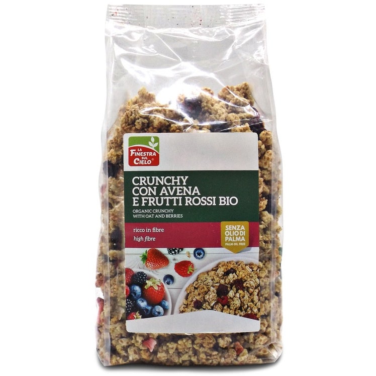 La Finestra Sul Cielo Crunchy Avena/Frutti Rossi Bio 375g  - 2