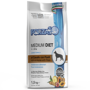 Forza10 Medium Diet Crocchette Al Cavallo E Piselli Per Cani Taglia Media Sacco 1,5kg-1