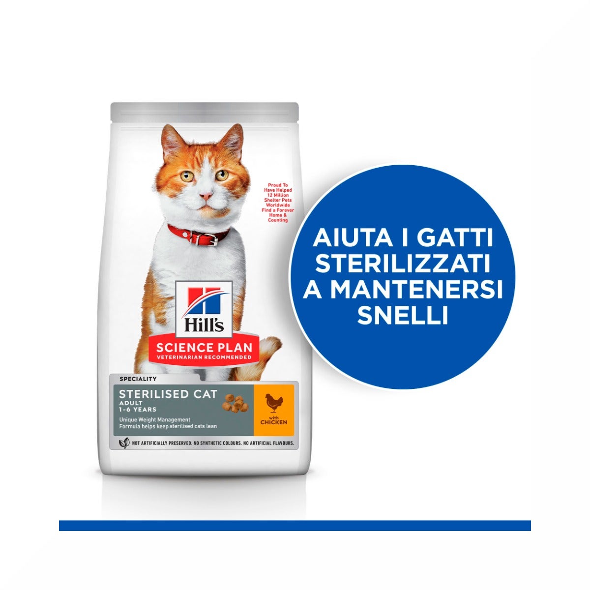 Hill's Science Plan Sterilised Cat Adult Crocchette Per Gatti Con Pollo 10 Kg-3