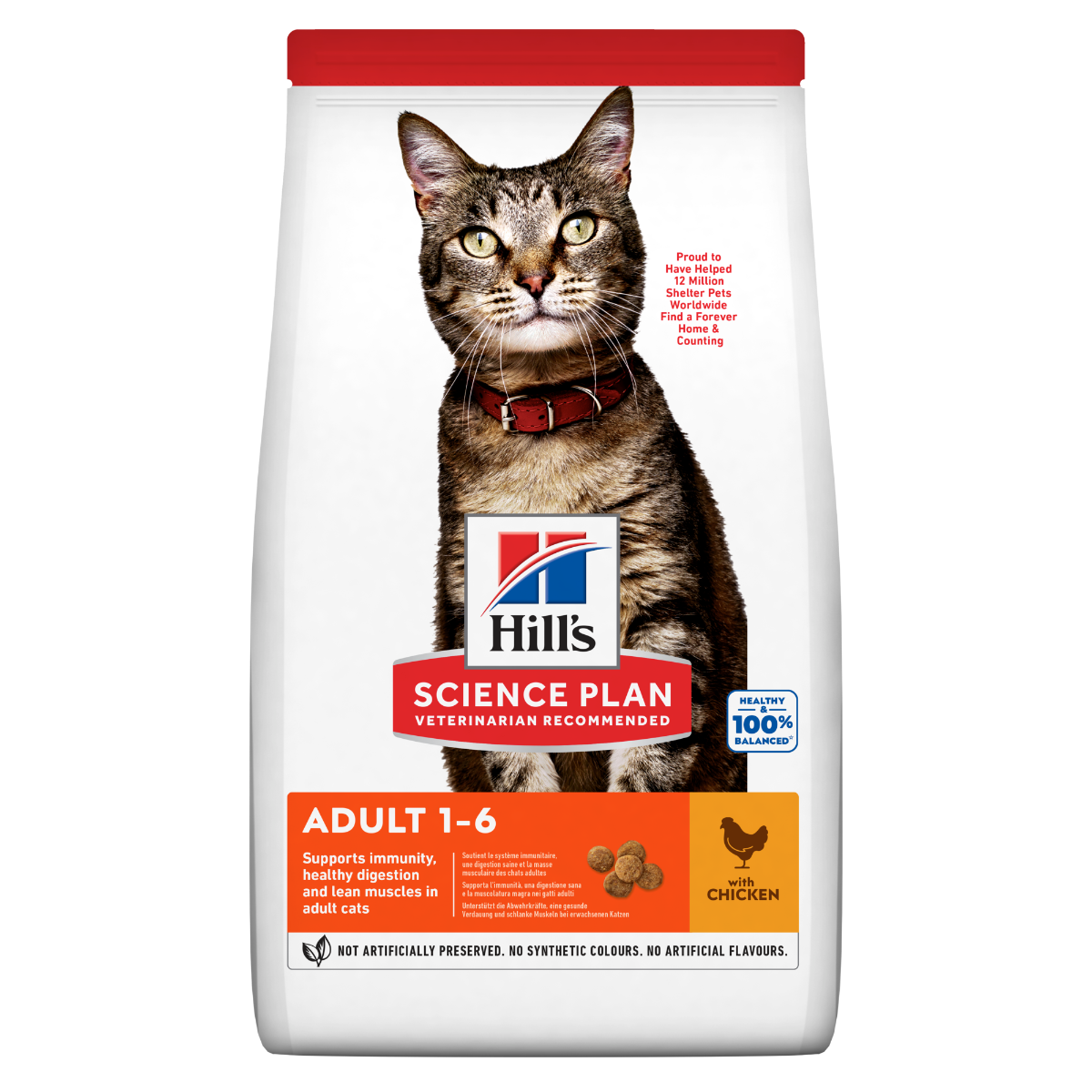 Hill's Science Plan Adult Crocchette per Gatti al Pollo 10Kg-0