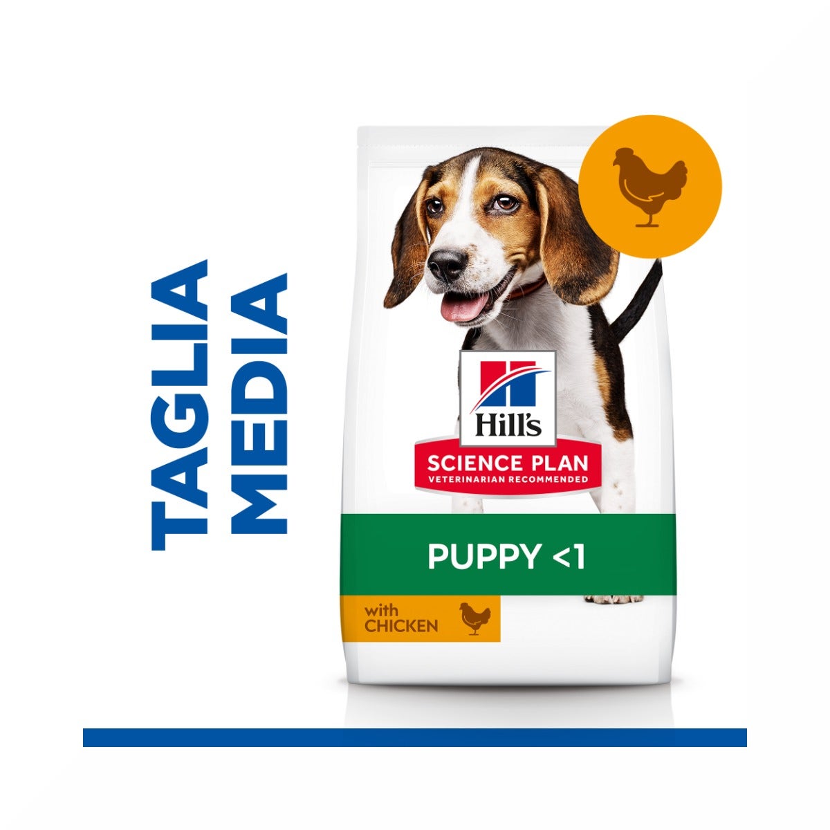 Hill's Science Plan Medium Breed Puppy Crocchette Con Pollo Per Cuccioli Sacco 14 Kg-0