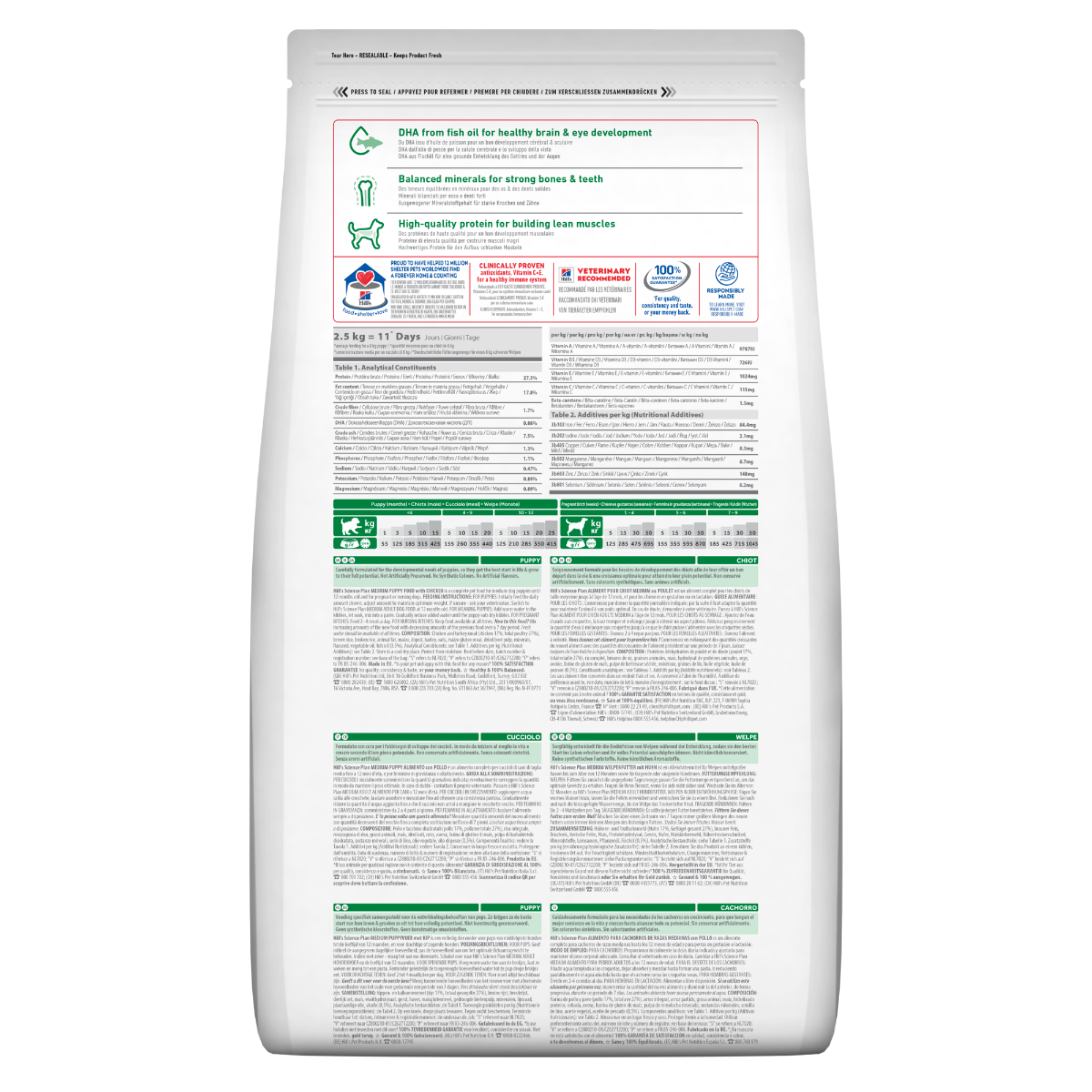 Hill's Science Plan Medium Breed Puppy Crocchette Con Pollo Per Cuccioli Sacco 14 Kg-1