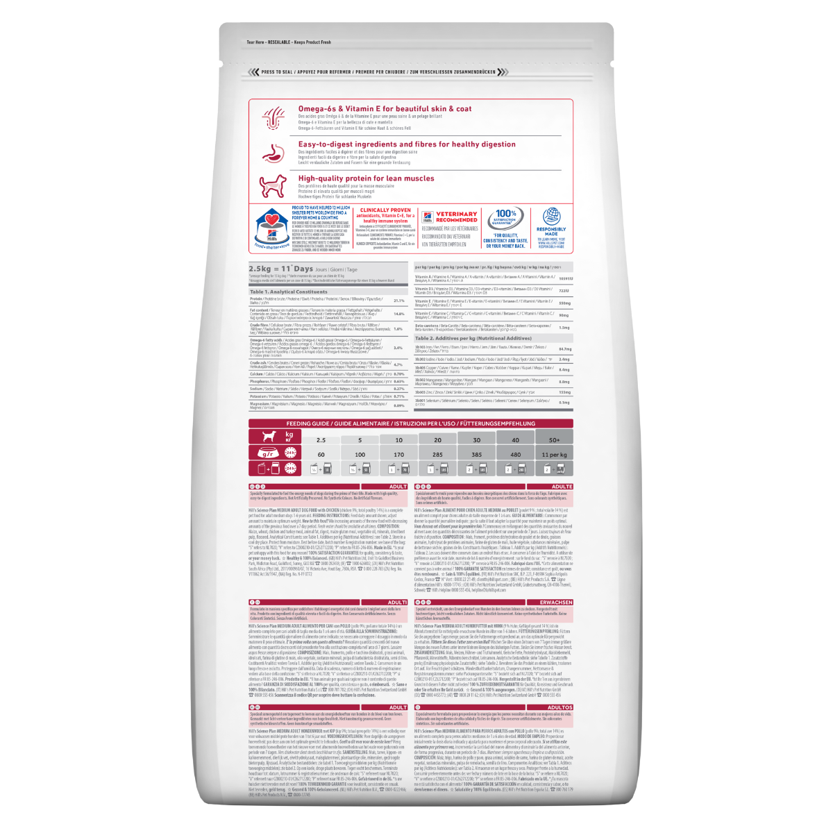 Hill's Science Plan Medium Adult Crocchette con Pollo Per Cani Sacco 14 Kg-1