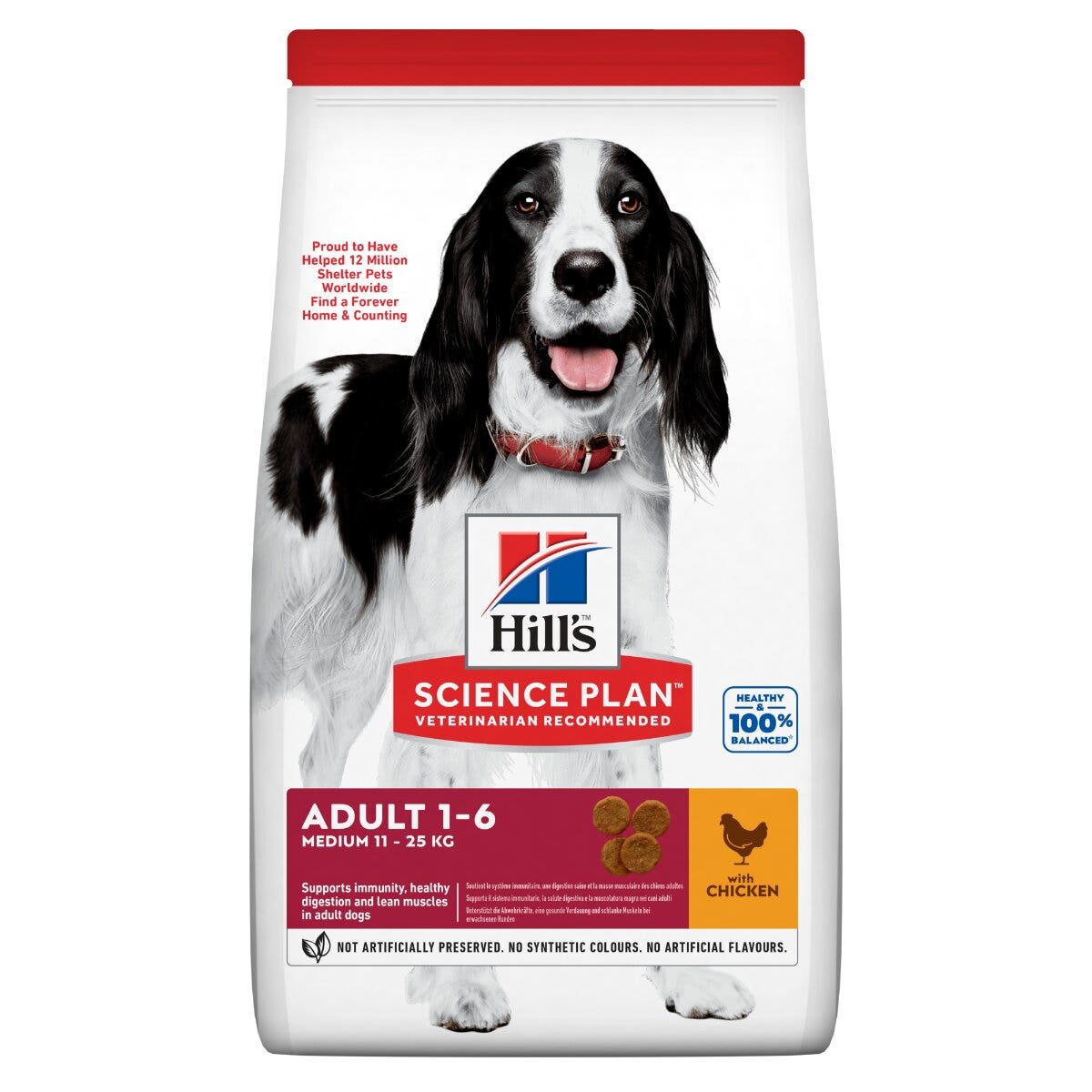 Hill's Science Plan Medium Adult Crocchette con Pollo Per Cani Sacco 14 Kg-8