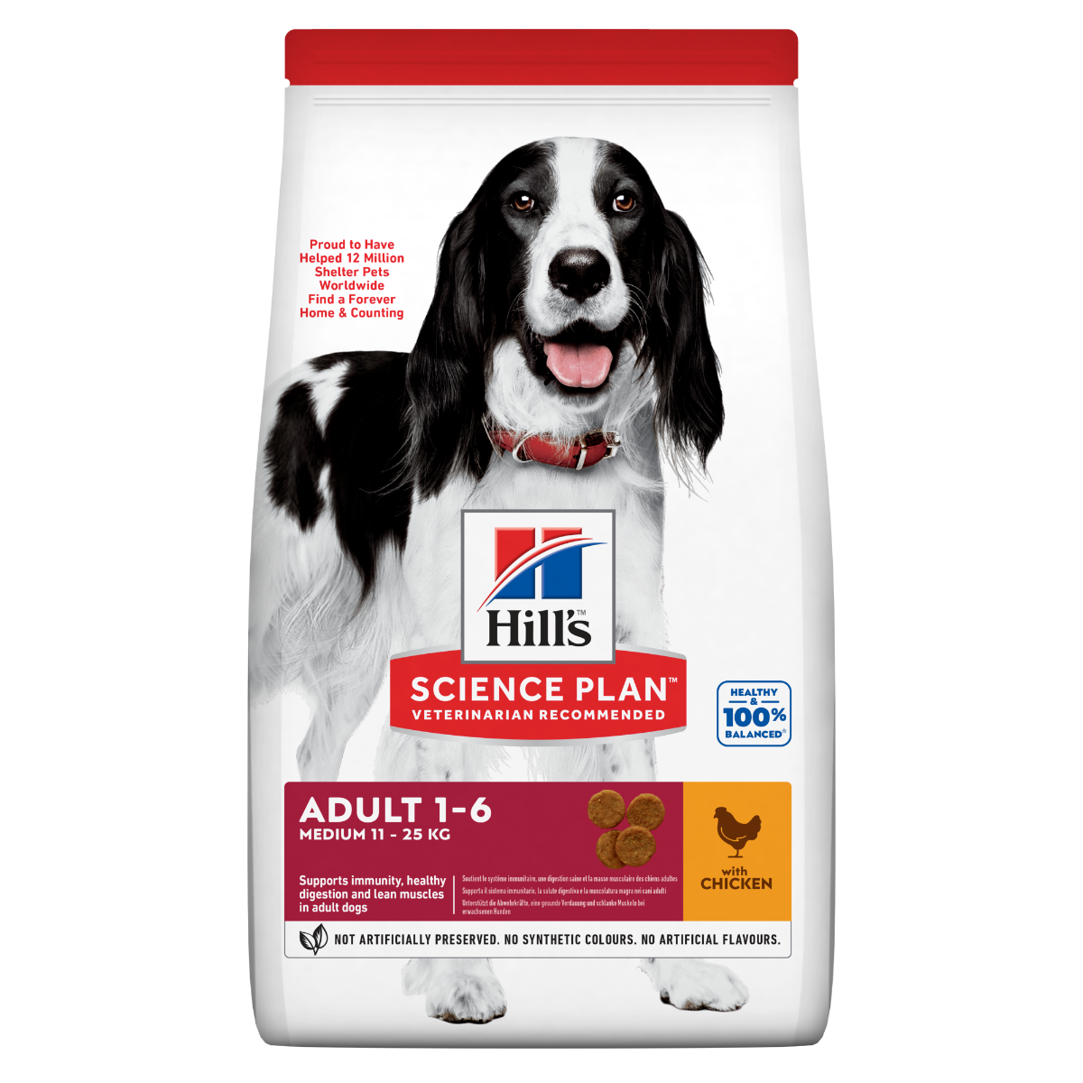 Hill's Science Plan Medium Adult Crocchette con Pollo Per Cani Sacco 14 Kg-0