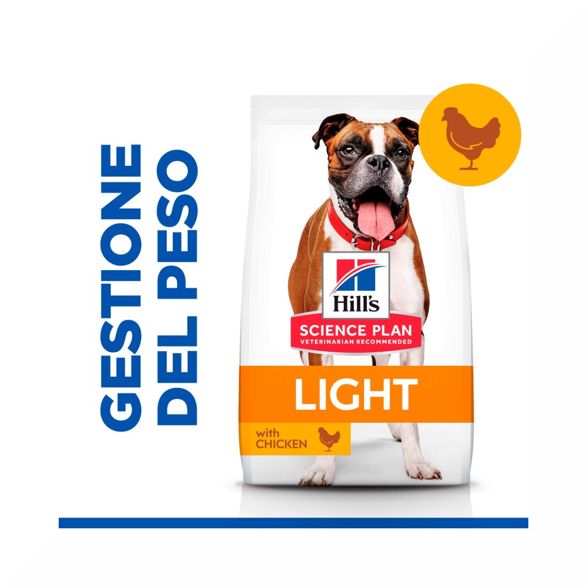 Hill's Science Plan Light Adult Crocchette Con Pollo Per Cani Taglia Media Sacco 14 Kg-2