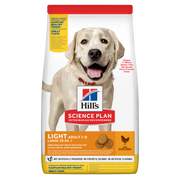 Hill's Science Plan Light Adult Crocchette Con Pollo Per Cani Taglia Large Sacco 14 Kg-1