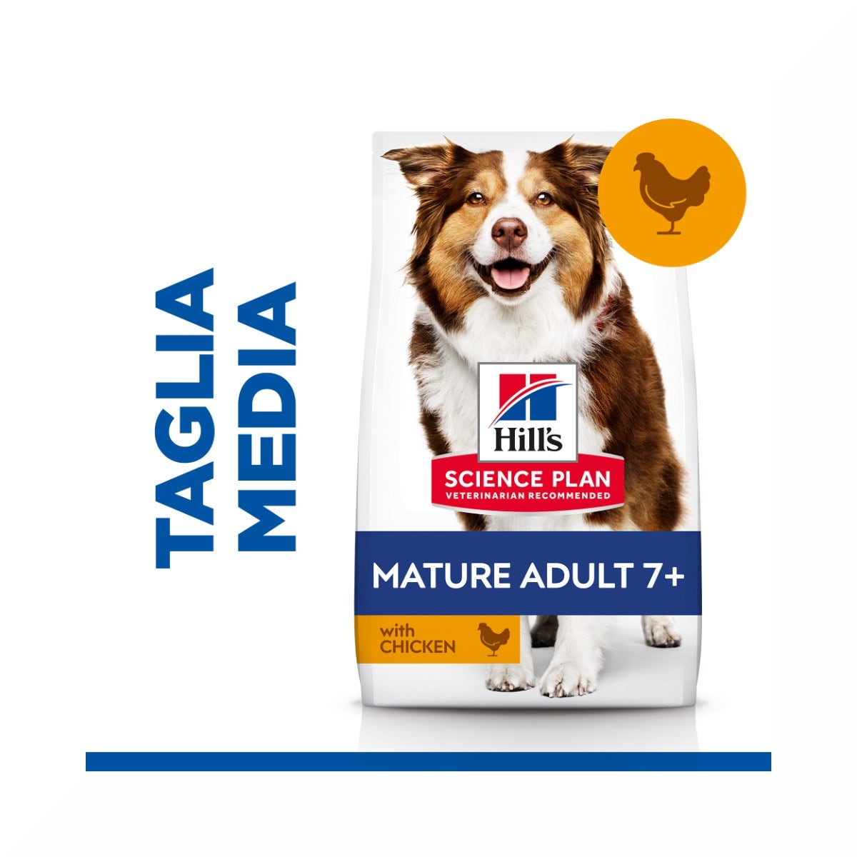 Hill's Science Plan Mature Adult 7+ Crocchette con Pollo per Cani Taglia Media Sacco 14 Kg-3