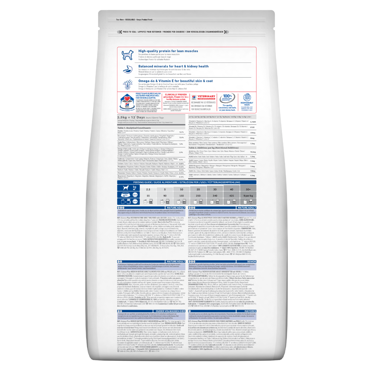 Hill's Science Plan Mature Adult 7+ Crocchette con Pollo per Cani Taglia Media Sacco 14 Kg-2