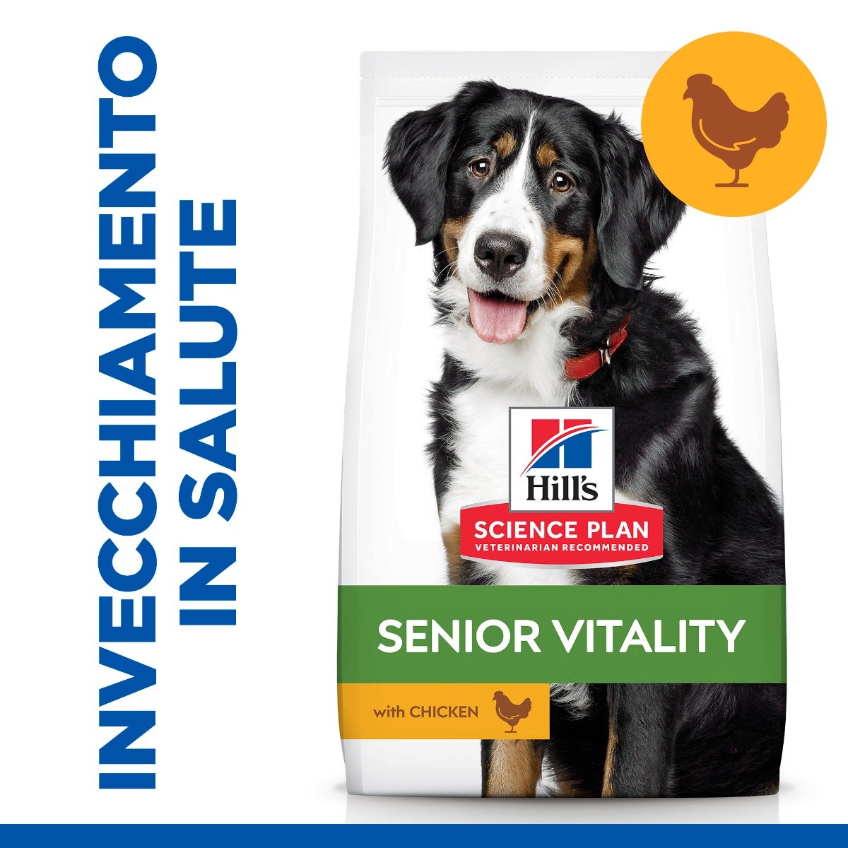 Hill's Science Plan Senior Vitality Mature Adult 6+ Crocchette Con Pollo E Riso Per Cani Taglia Grande 12Kg-3