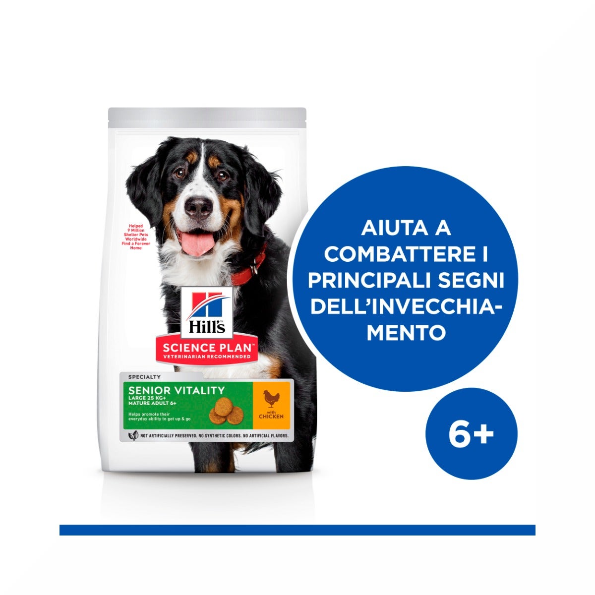 Hill's Science Plan Senior Vitality Mature Adult 6+ Crocchette Con Pollo E Riso Per Cani Taglia Grande 12Kg-4