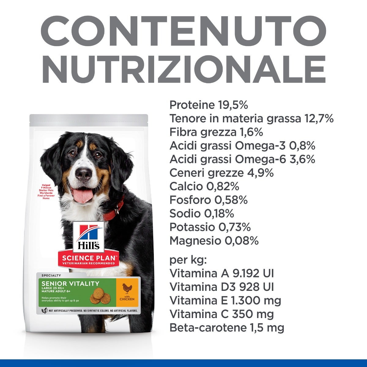 Hill's Science Plan Senior Vitality Mature Adult 6+ Crocchette Con Pollo E Riso Per Cani Taglia Grande 12Kg-5