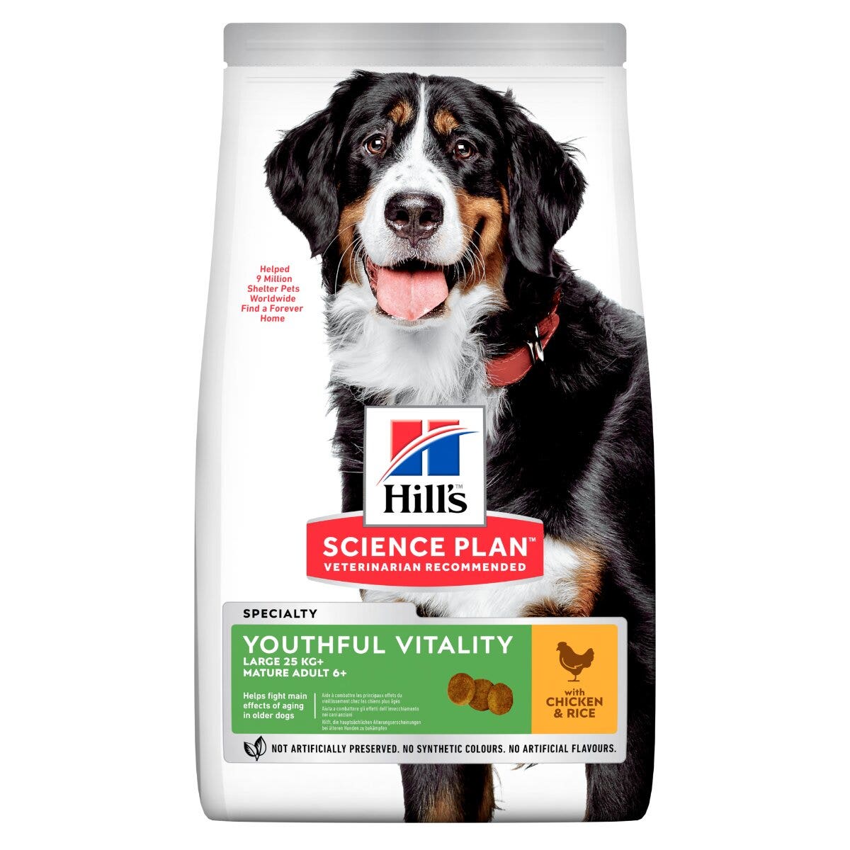 Hill's Science Plan Senior Vitality Mature Adult 6+ Crocchette Con Pollo E Riso Per Cani Taglia Grande 12Kg-10