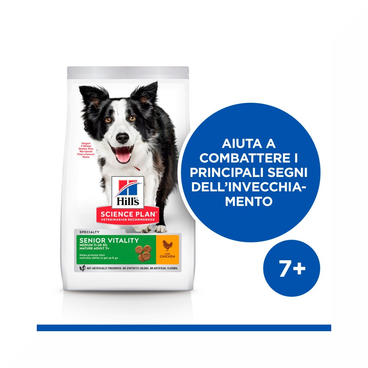 Hill's Science Plan Senior Vitality Mature Adult 7+ Crocchette Con Pollo E Riso Per Cani Taglia Media 12Kg-3