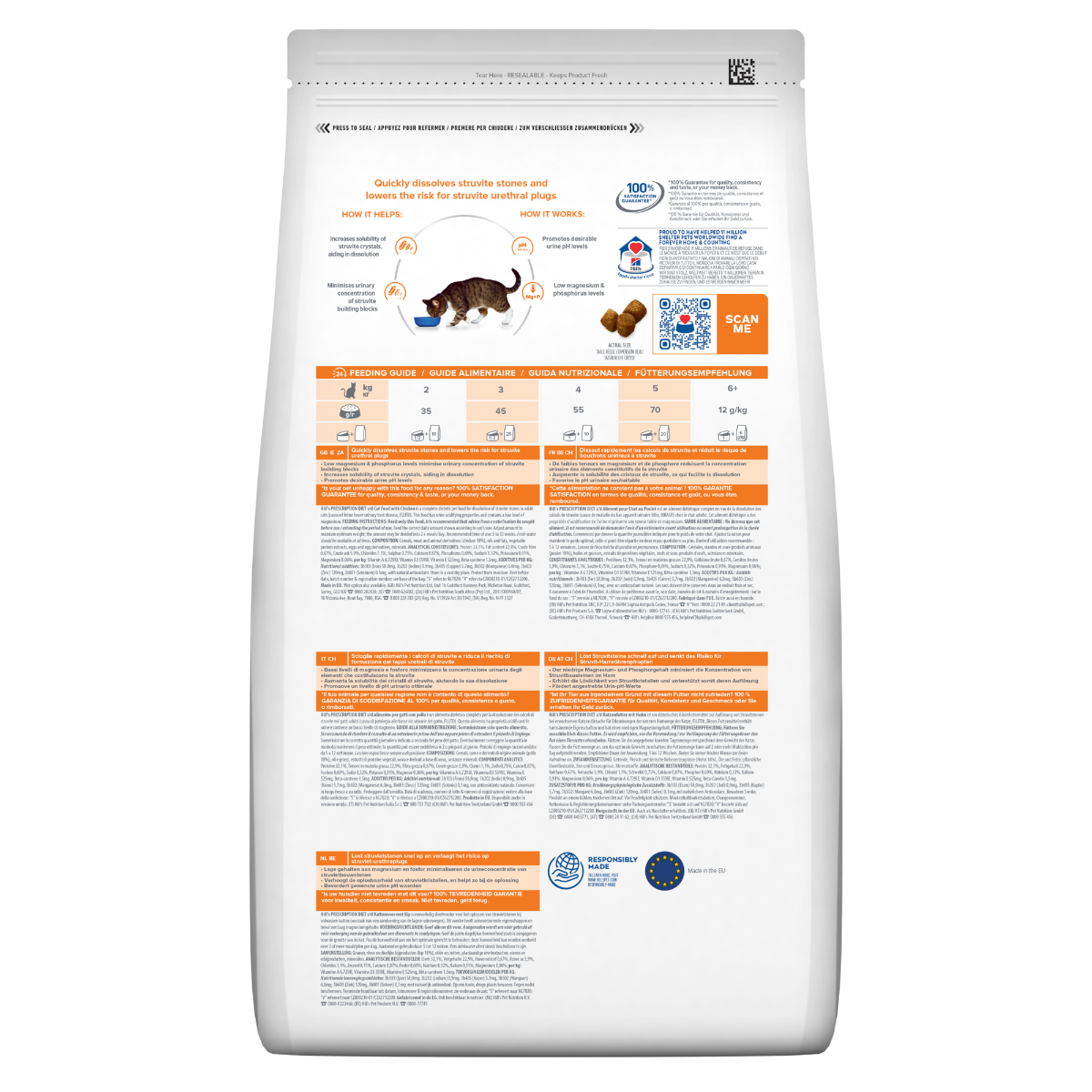 Hill's Prescription Diet S/D Urinary Care Crocchette Per Gatti Sacco 3kg-1