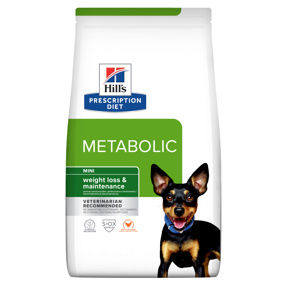 Hill's Prescription Diet Metabolic Crocchette Al Pollo Per Cani Taglia Mini Sacco 3kg-0
