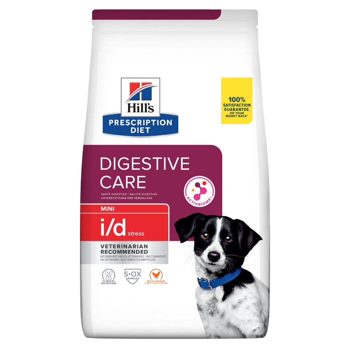 Hill's Prescription Diet I/D Digestive Care Stress Crocchette Per Cani Con Pollo Taglia Mini Sacco 1kg-20
