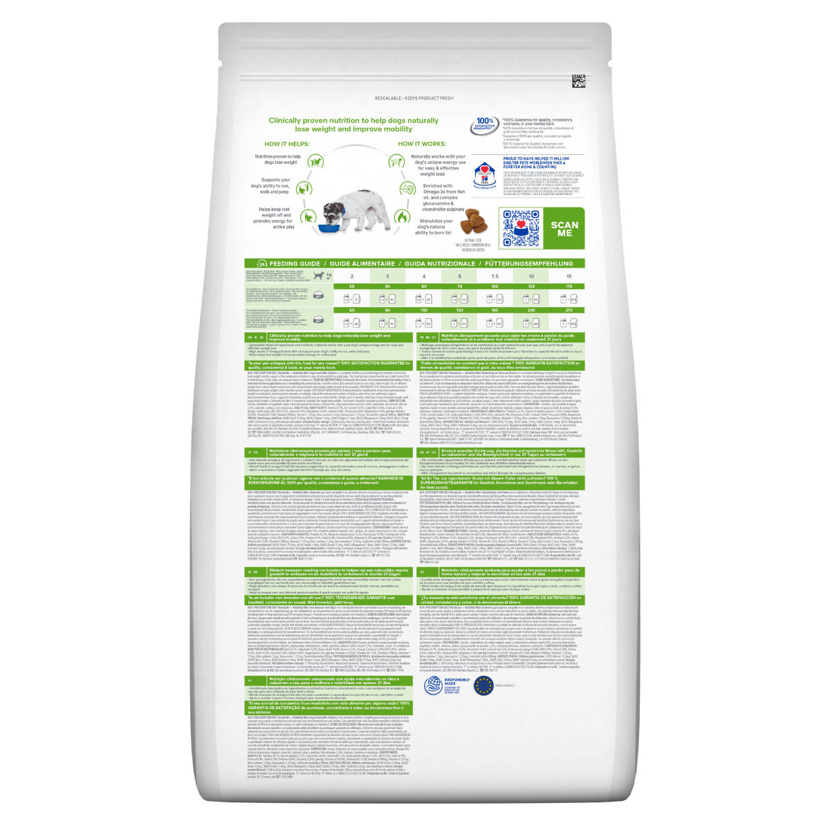 Hill's Prescription Diet J/D Metabolic+Mobility Crocchette Per Cani Taglia Mini Sacco 6kg-1