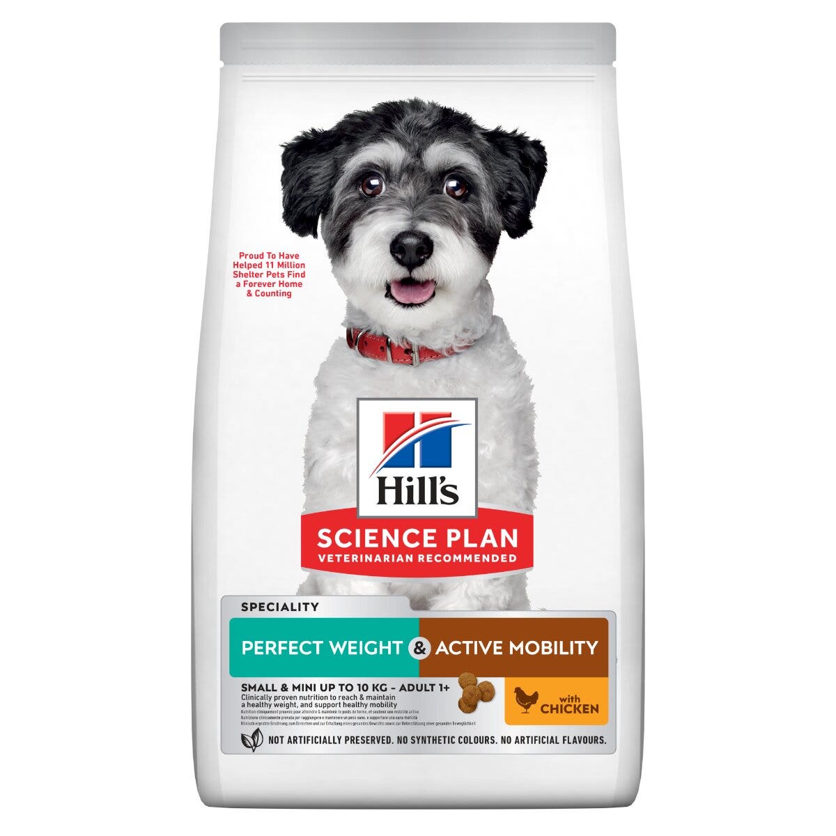 Hill's Science Plan Perfect Weight & Active Mobility Adult Crocchette Con Pollo Per Cani Taglia Piccola Sacco 1,5 kg-10