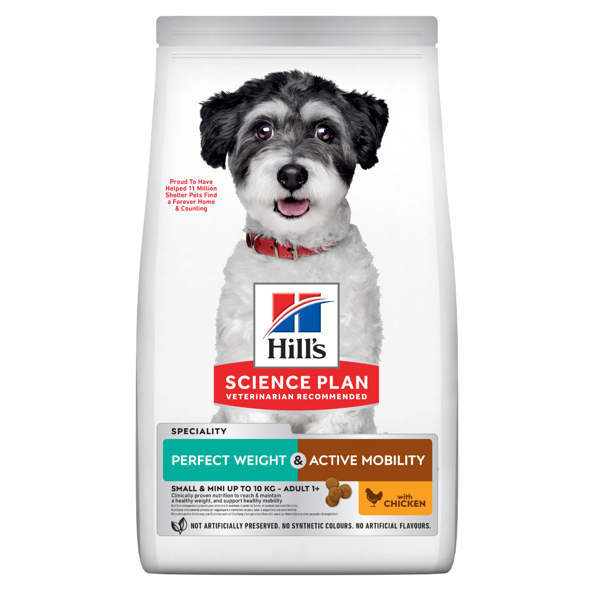 Hill's Science Plan Perfect Weight & Active Mobility Adult Crocchette Con Pollo Per Cani Taglia Piccola Sacco 1,5 kg-1