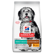 Hill's Science Plan Perfect Weight & Active Mobility Adult Crocchette Con Pollo Per Cani Taglia Media Sacco 12 Kg-1