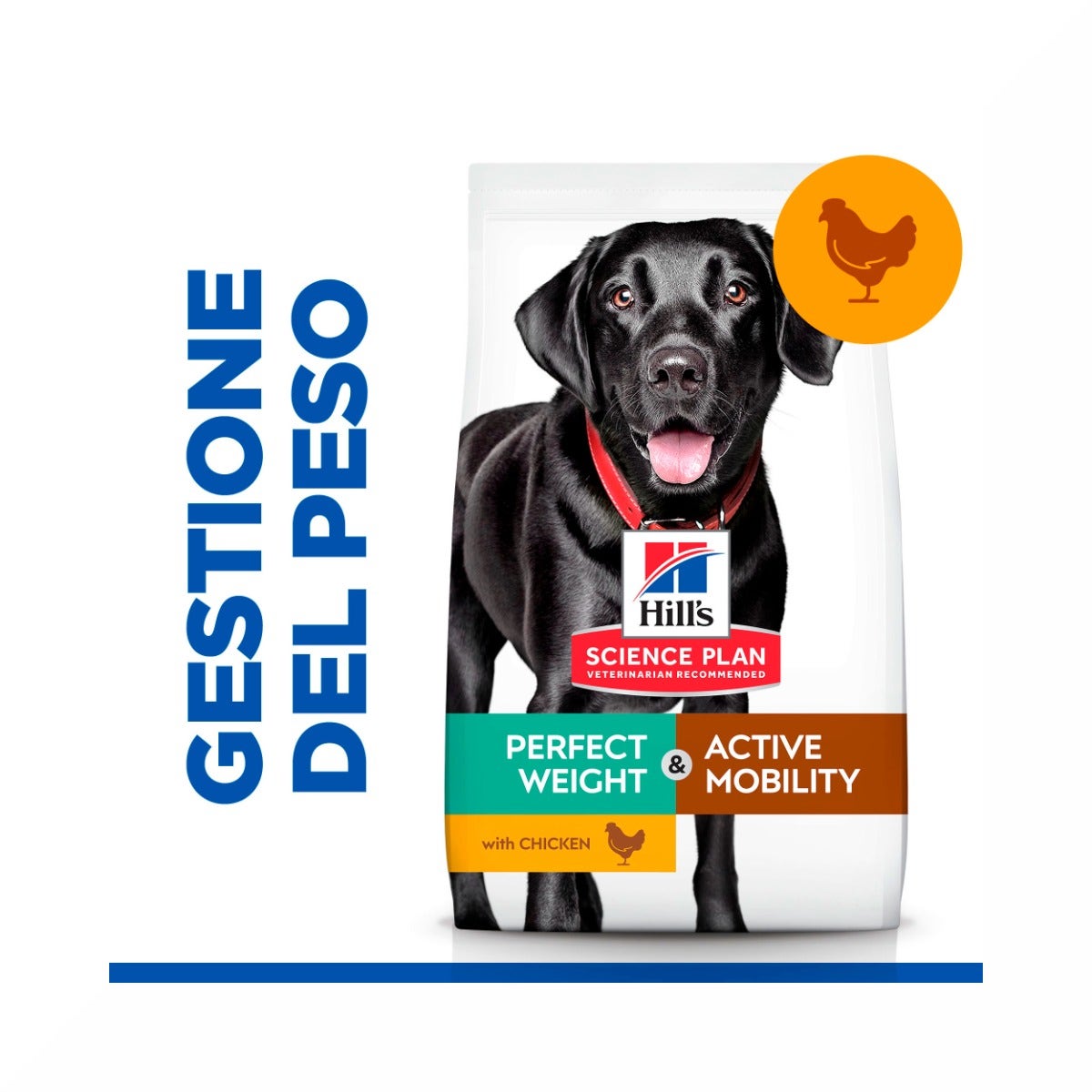 Hill's Science Plan Perfect Weight & Active Mobility Adult Crocchette Con Pollo Per Cani Taglia Grande Sacco 12 Kg-3