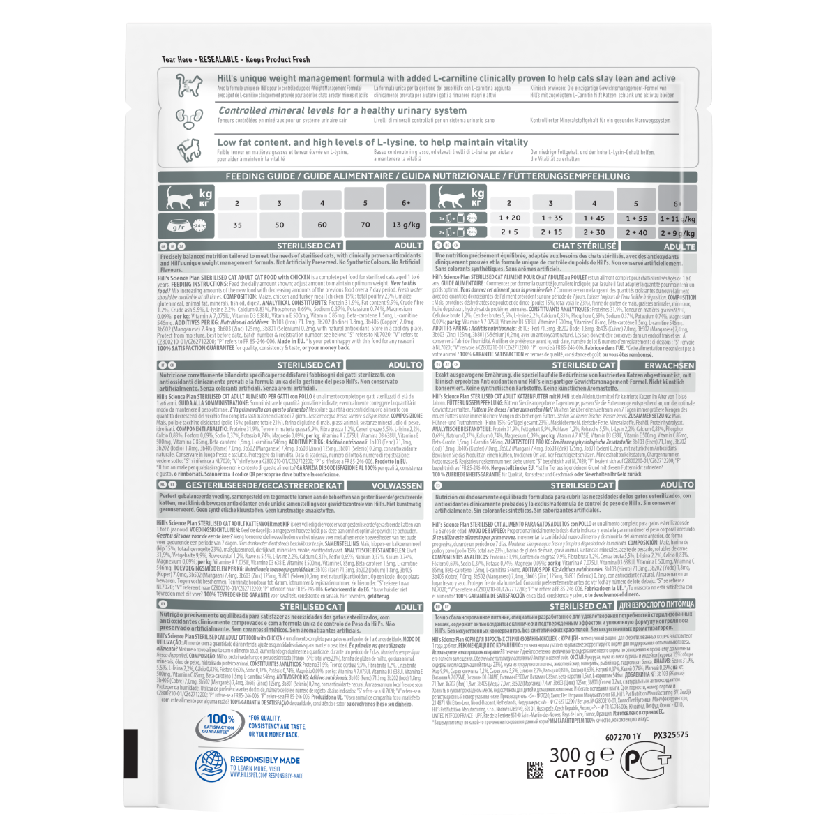 Hill's Science Plan Sterilised Cat Adult Crocchette Per Gatti Con Pollo 10 Kg-1