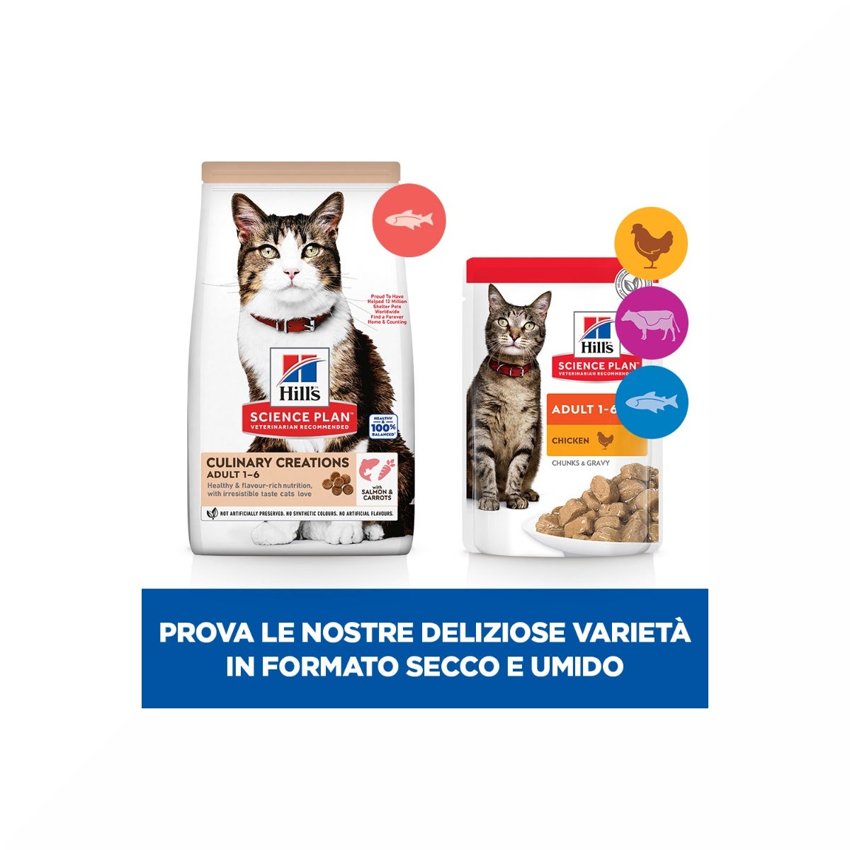 Hill's Science Plan Culinary Creations Medium Adult Crocchette per Gatti con Salmone E Carote 1,5Kg-7