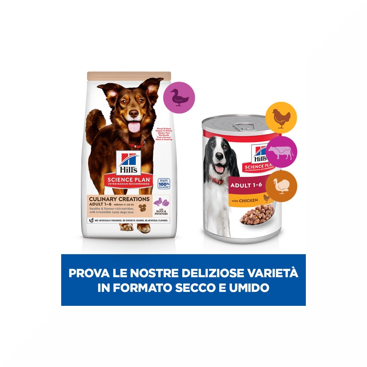 Hill's Science Plan Culinary Creations Adult Crocchette Con Anatra E Patate Per Cani Taglia Media Sacco 14kg-8