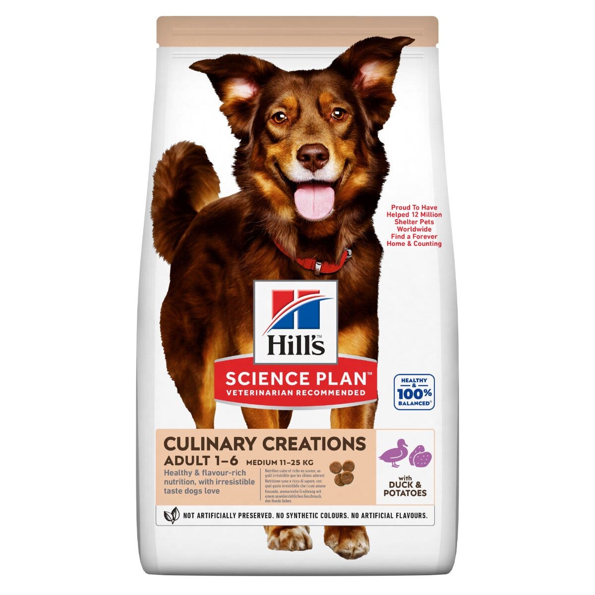 Hill's Science Plan Culinary Creations Adult Crocchette Con Anatra E Patate Per Cani Taglia Media Sacco 14kg-10