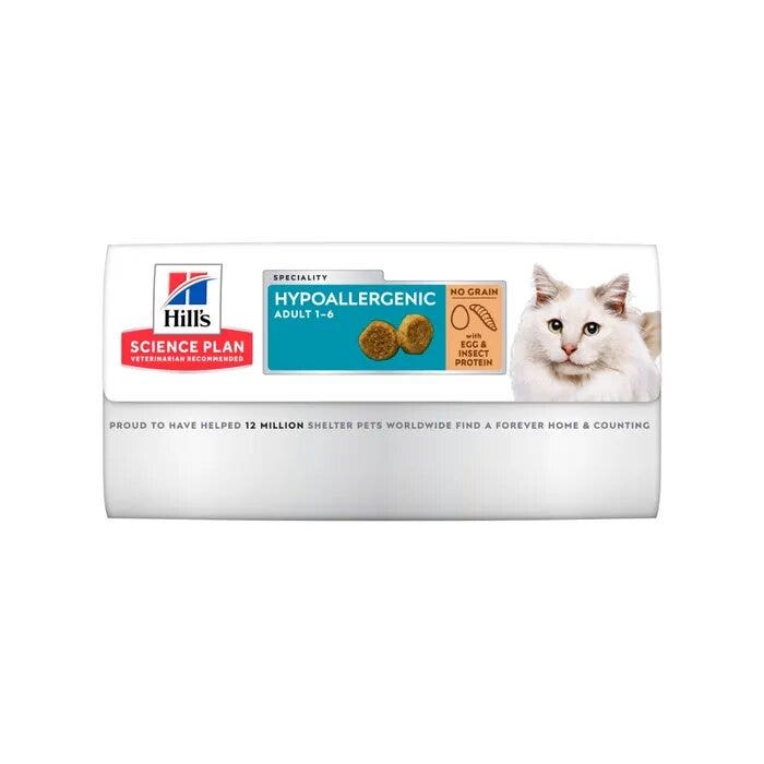 Hill's Science Plan Hypoallergenic Adult Alimento Secco Per Gatti Con Uova E Insetti 1,5Kg-15