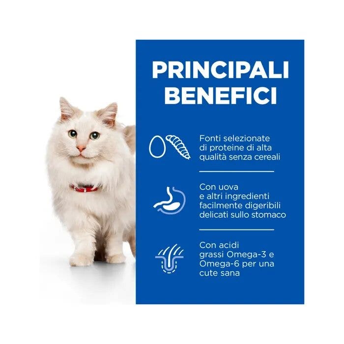 Hill's Science Plan Hypoallergenic Adult Alimento Secco Per Gatti Con Uova E Insetti 7Kg-11