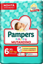 Pampers Baby Dry Pannolino Mutandina Extra Large Small Pack 13 Pezzi-1