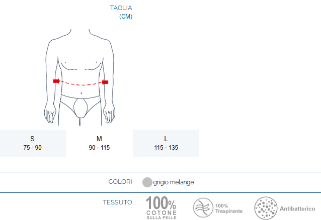 Pavis Fascia Per Colostomia Colore Grigio Cod. 678