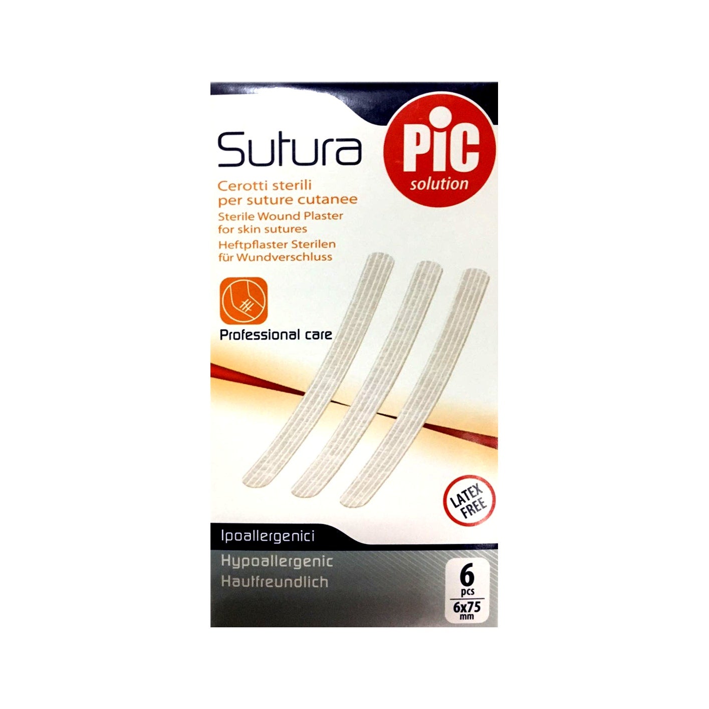Pic Cerotti Sutura 6x75mm 6 Pezzi-1