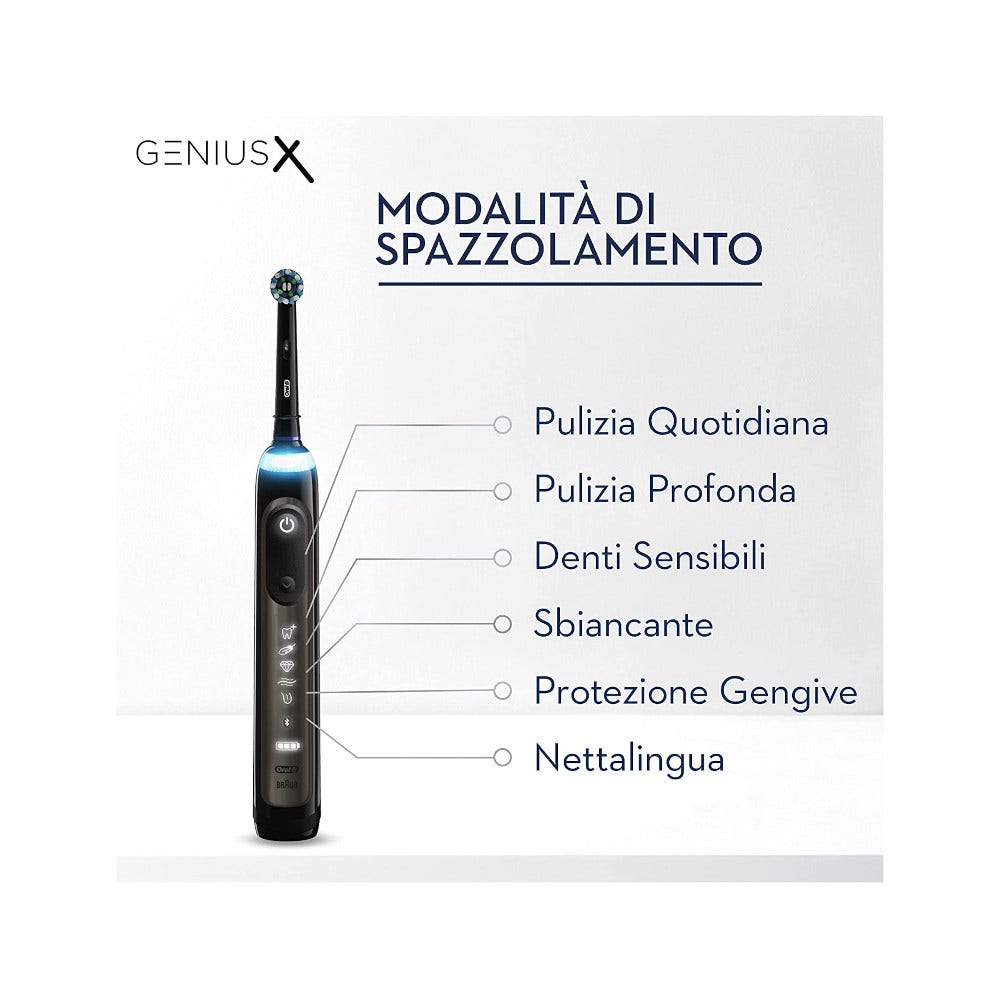 Oral-B Genius X Spazzolino Elettrico Ricaricabile Nero-3
