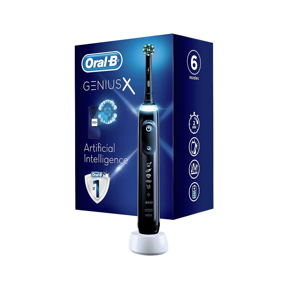 Oral-B Genius X Spazzolino Elettrico Ricaricabile Nero-1